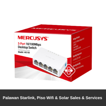 5 Port Mercusys 100M MS105
