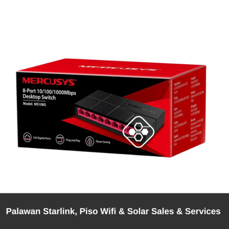 8 port Mercusy Gigabit MS108G