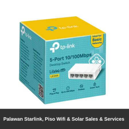 TP-LINK LS1005 5 PORT 10/100MBPS SWITCH